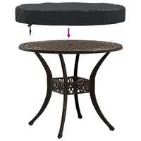 vidaXL Copertura per Tavolo da Esterno 82 x 82 x 10 cm Tessuto 210D