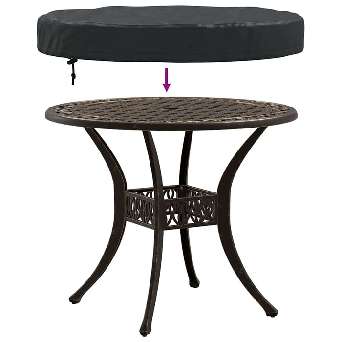 vidaXL Copertura per Tavolo da Esterno 82 x 82 x 10 cm Tessuto 420D