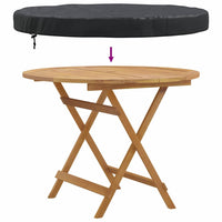 vidaXL Copertura per Tavolo da Esterno 92 x 92 x 10 cm Tessuto 210D