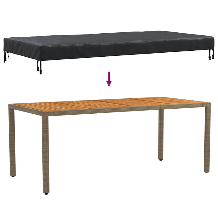 vidaXL Copertura per mobili da esterno 222 x 102 x 15 cm