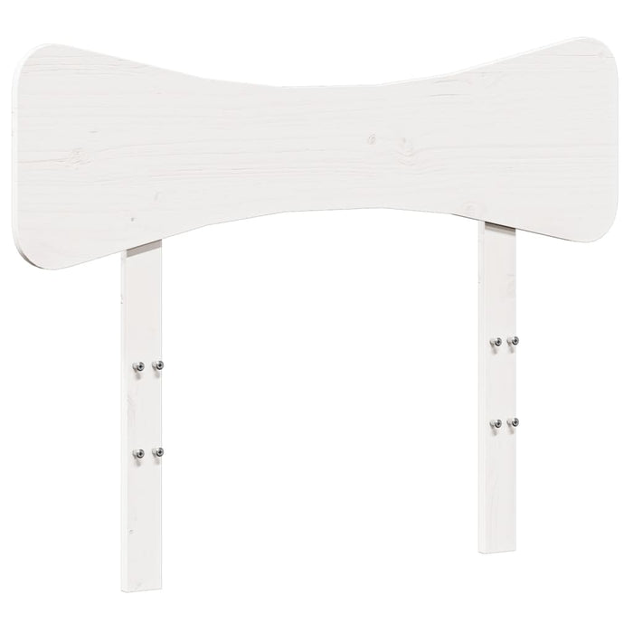 vidaXL Giroletto senza Materasso Bianco 90x200 cm Legno Massello Pino