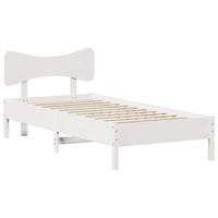 vidaXL Letto senza Materasso Bianco 90x190 cm in Legno Massello Pino