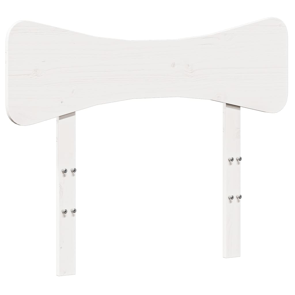 vidaXL Giroletto senza Materasso Bianco 75x190 Legno Massello di Pino