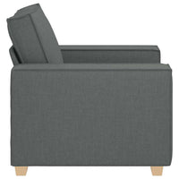 vidaXL Poltrona Divano Grigio Scuro 60 cm Tessuto