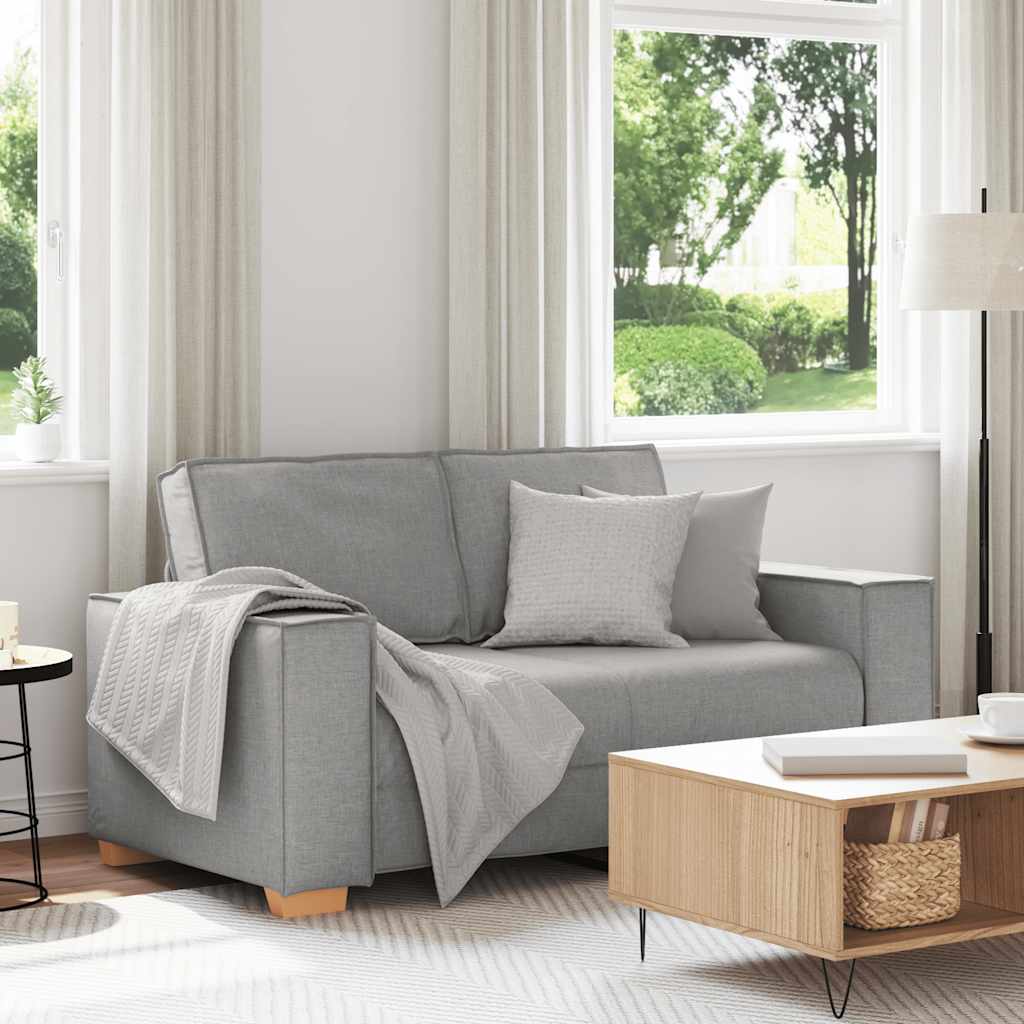 Divano a 2 posti Grigio nuvola 120 cm in tessuto