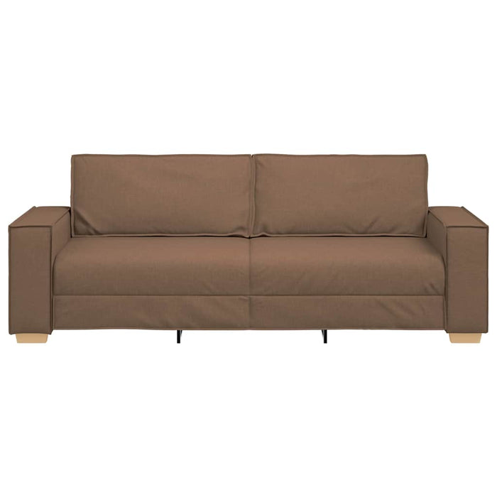 vidaXL Divano a 3 posti Marrone 180 cm Tessuto