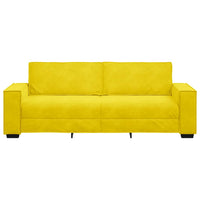 Divano a 3 Posti Giallo 180 cm in Velluto 4105036