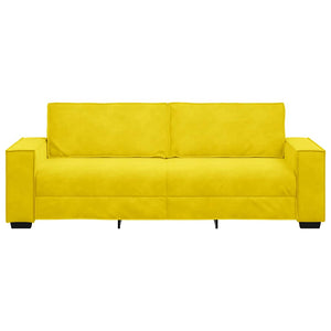 Divano a 3 Posti Giallo 180 cm in Velluto 4105036