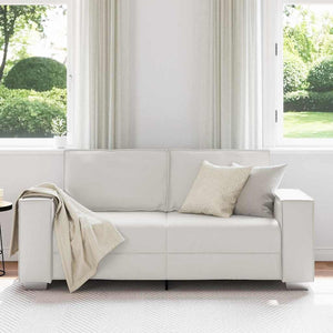 Loveloss Sofa 140 cm con cuscino Bianco Pelle sintetica 4105057