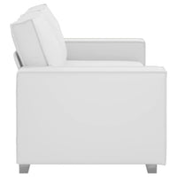 Loveloss Sofa 140 cm con cuscino Bianco Pelle sintetica 4105057