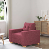 vidaXL Poltrona Rosso Vino 60 cm in Tessuto