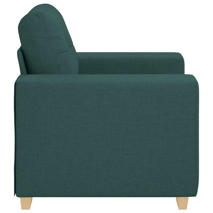 vidaXL Divano Sedia Verde Scuro 60 cm in Tessuto