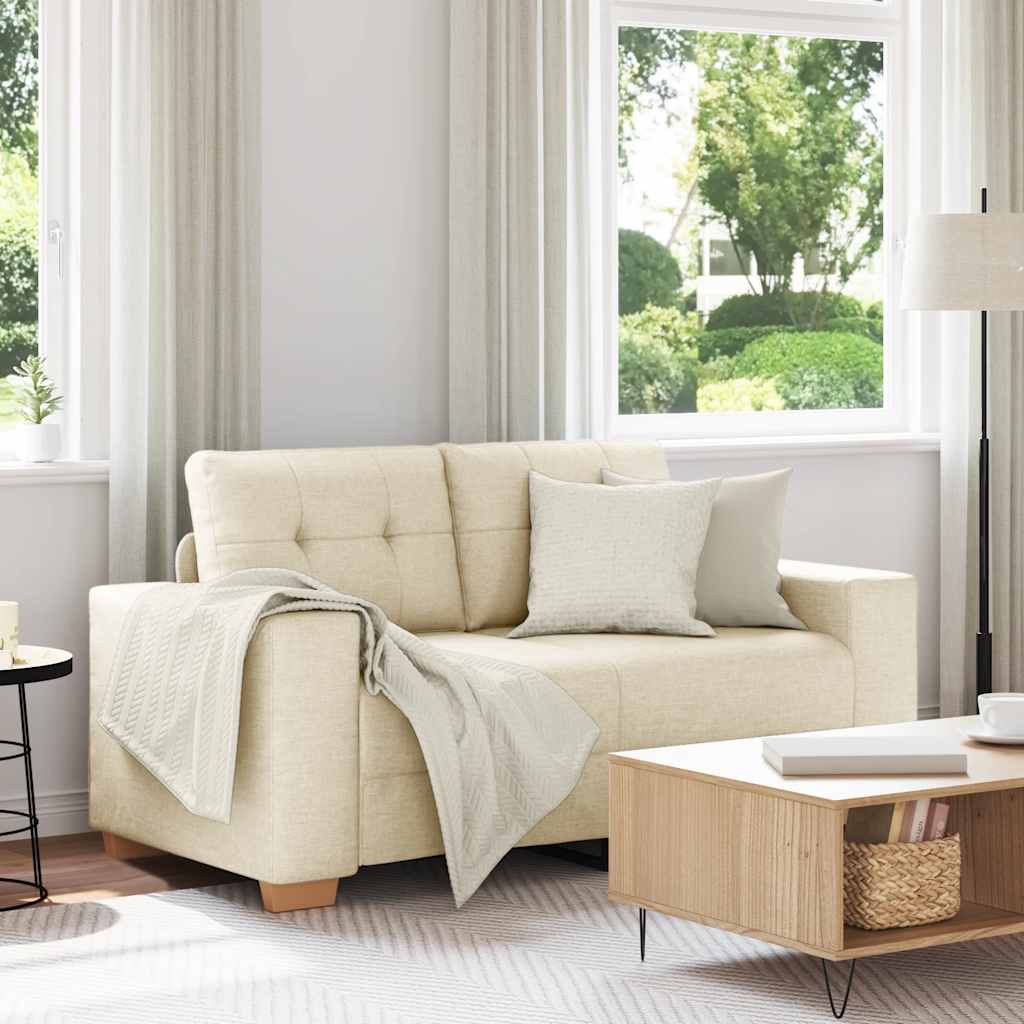 vidaXL Divano Divanetto in Lino 120 cm