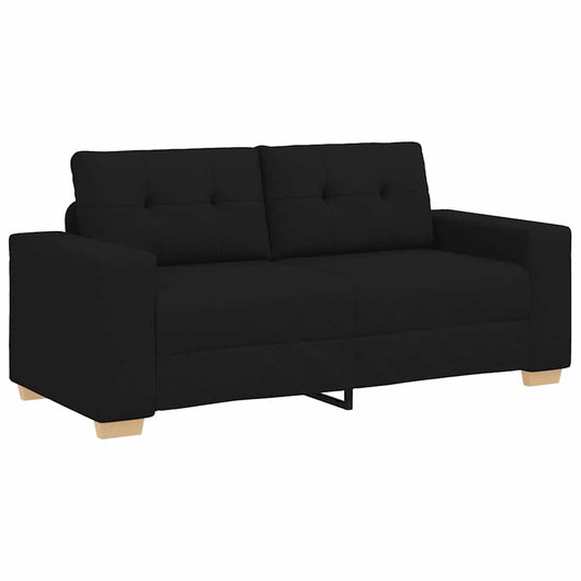 vidaXL Divano Divanetto Nero 140 cm in Tessuto