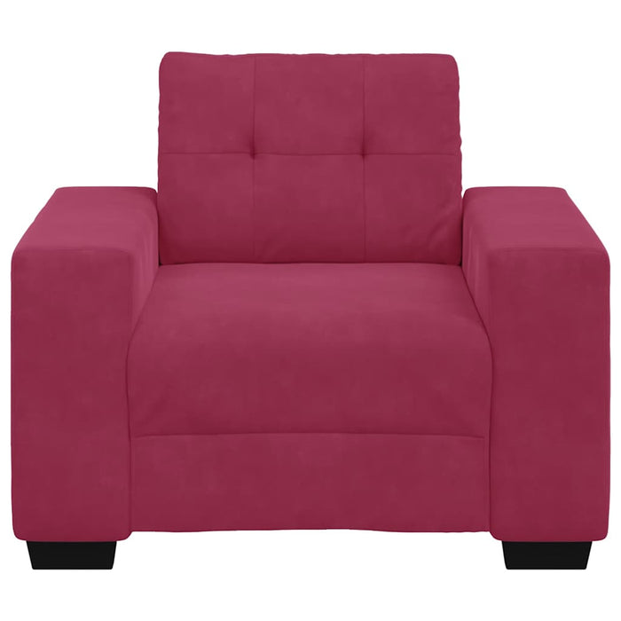 Divano Sedia Rosso Vino 60 cm Velluto 4105102
