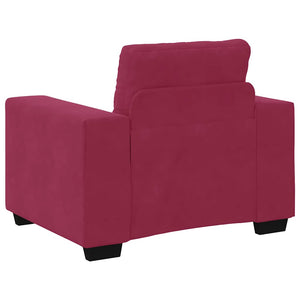 Divano Sedia Rosso Vino 60 cm Velluto 4105102