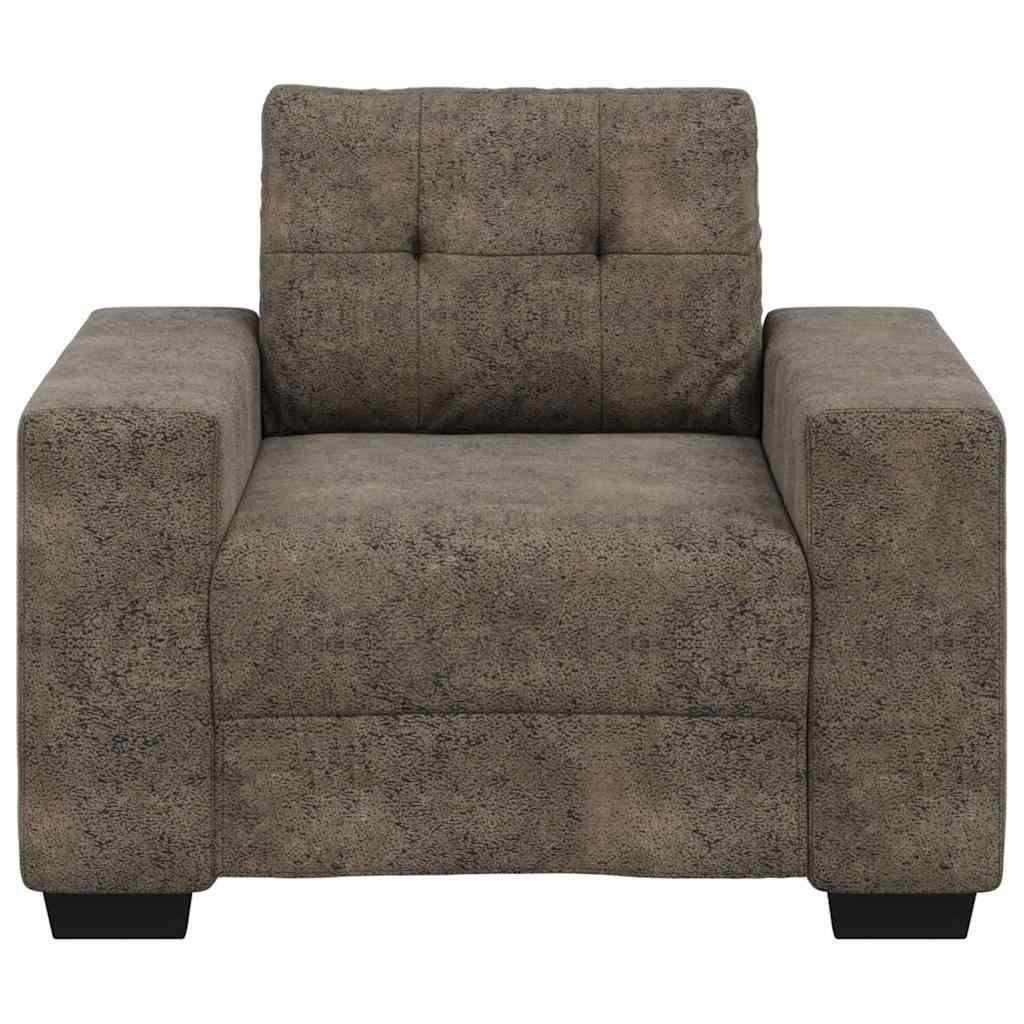 Poltrona Sofa con cuscino Grigio scuro Pelle sintetica 4105109