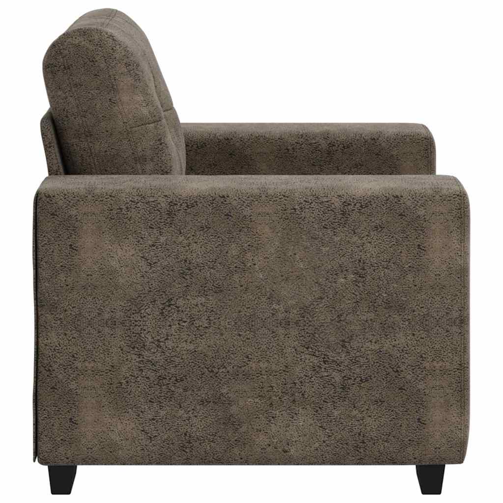 Poltrona Sofa con cuscino Grigio scuro Pelle sintetica 4105109