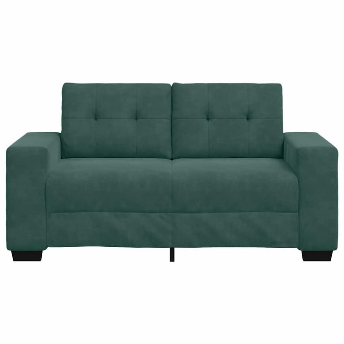 vidaXL Divano Divanetto Verde Scuro 120 cm Velluto