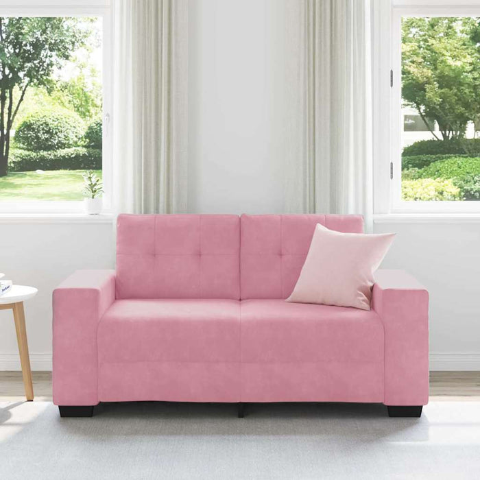 vidaXL Divano Divanetto Rosa 120 cm in Velluto