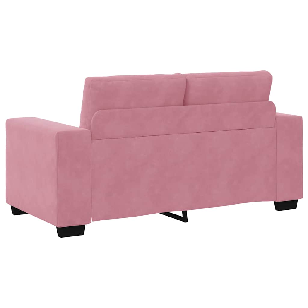 vidaXL Divano Divanetto Rosa 120 cm in Velluto