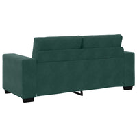 vidaXL Divano Divanetto Verde Scuro 140 cm in Velluto