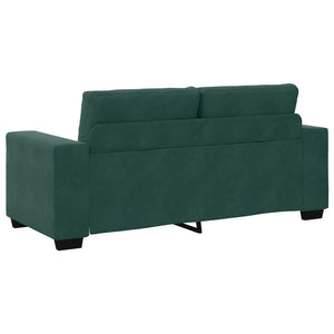 vidaXL Divano Divanetto Verde Scuro 140 cm in Velluto