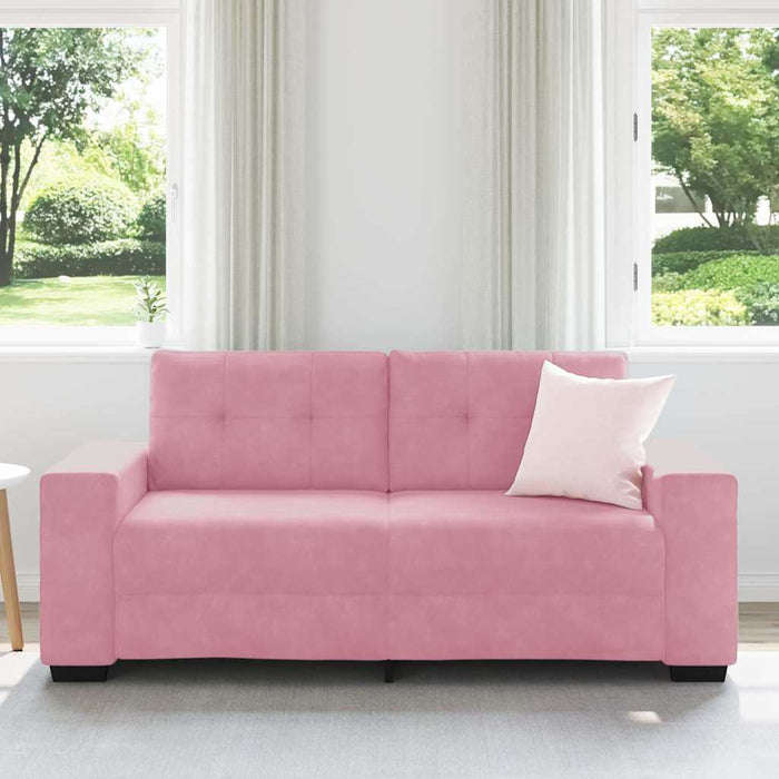 vidaXL Divano Divanetto Rosa 140 cm in Velluto
