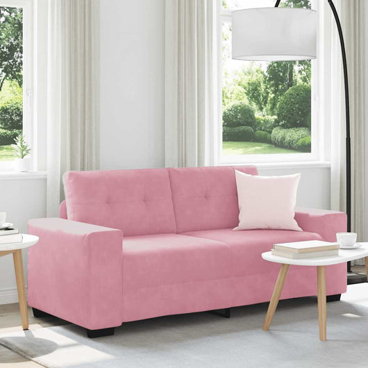 vidaXL Divano Divanetto Rosa 140 cm in Velluto