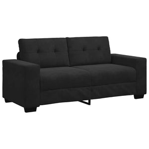 vidaXL Divano Divanetto Nero 140 cm in Velluto