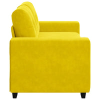 Divano Divanetto Giallo 140 cm in Velluto