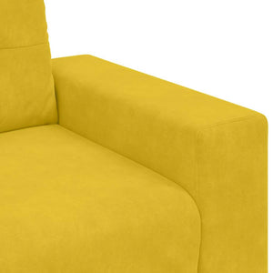 Divano Divanetto-Sofa Giallo 140 cm in Velluto
