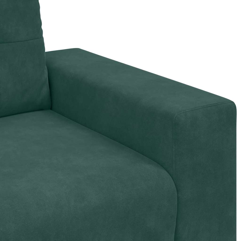 Divano con cuscino Verde scuro Velluto 4105136
