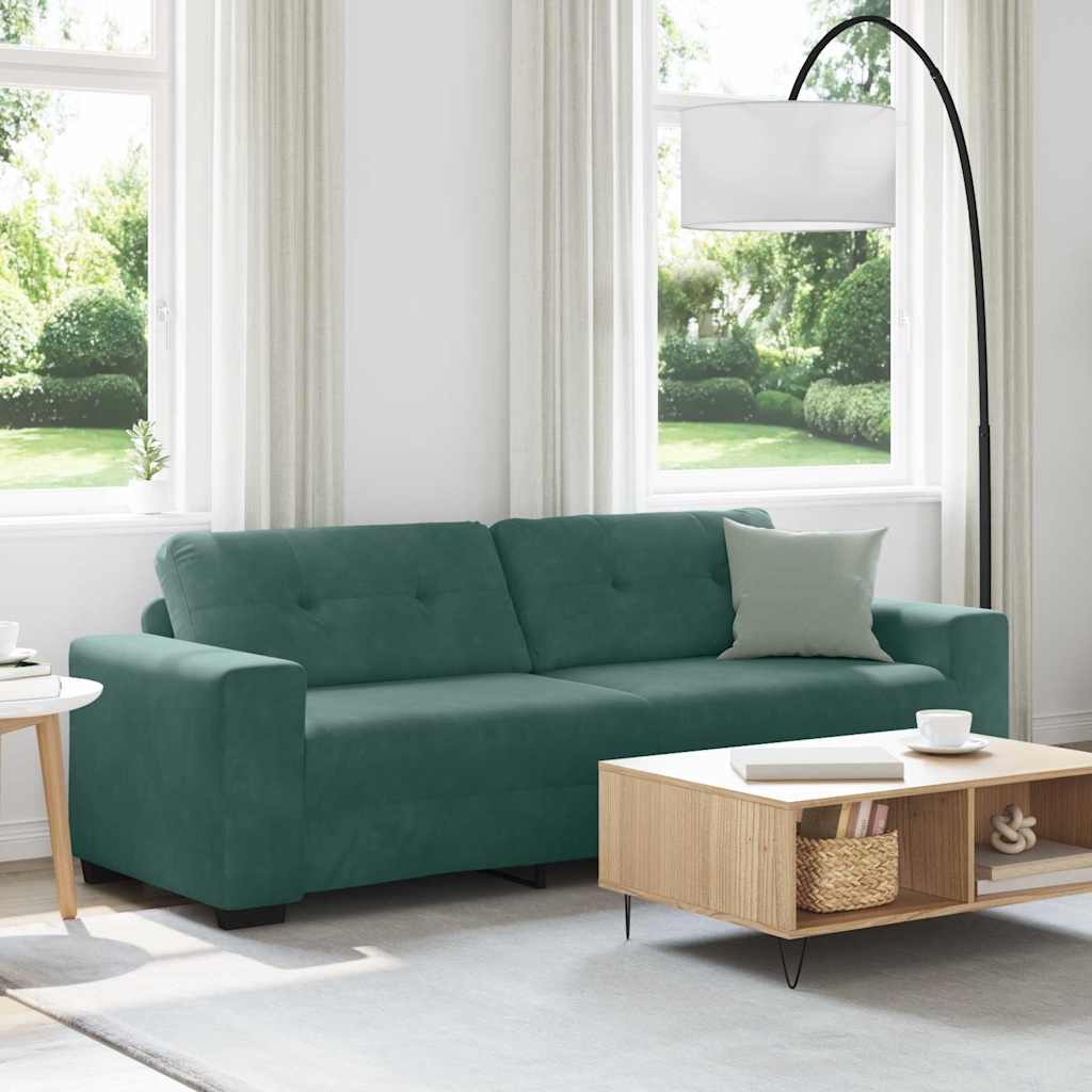 Divano con cuscino Verde scuro Velluto 4105136