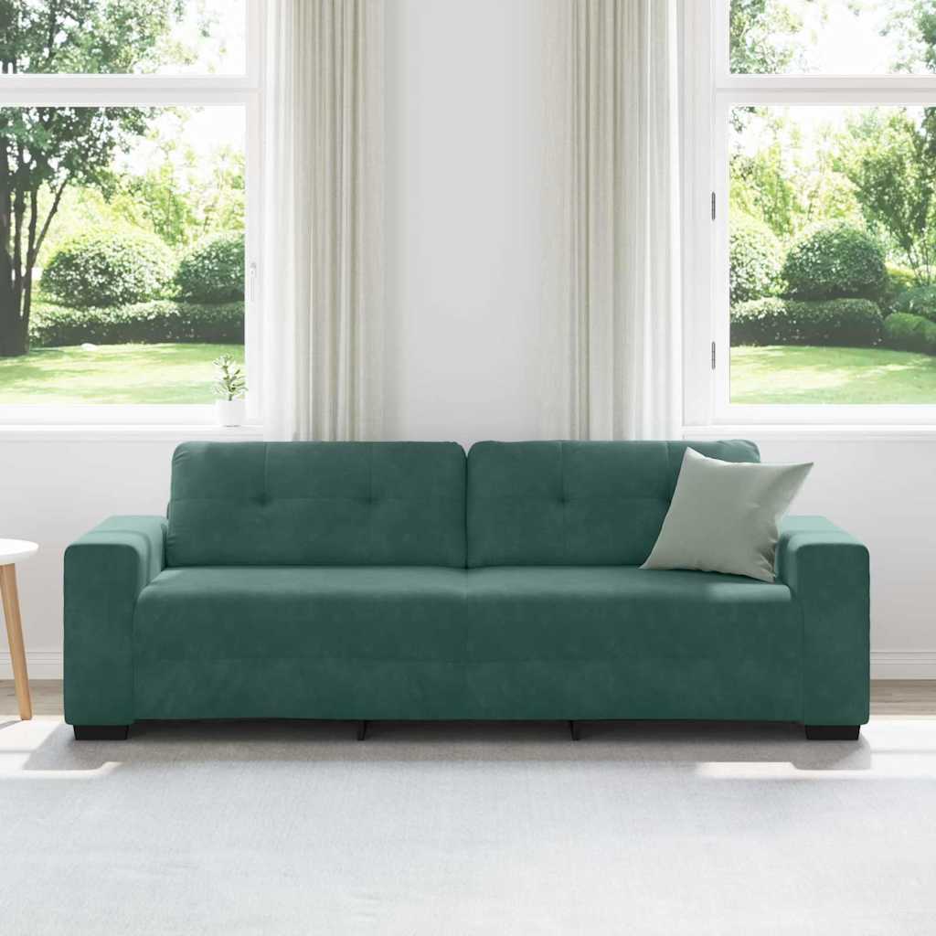 Divano con cuscino Verde scuro Velluto 4105136