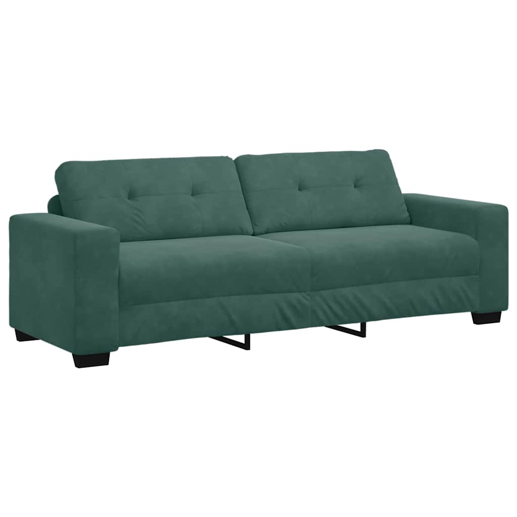 Divano con cuscino Verde scuro Velluto 4105136