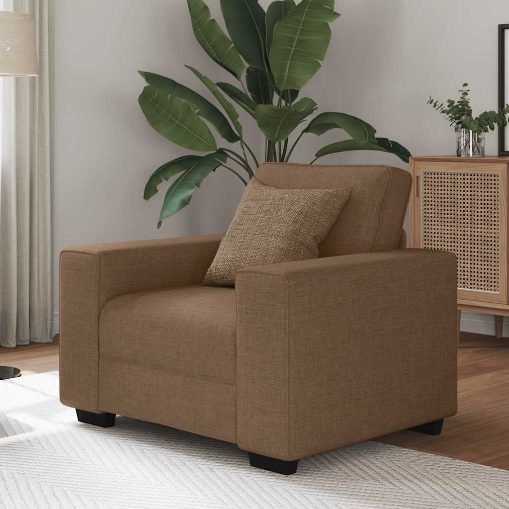 vidaXL Poltrona Marrone 60 cm in Tessuto