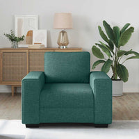 vidaXL Poltrona Verde Scuro 60 cm in Tessuto