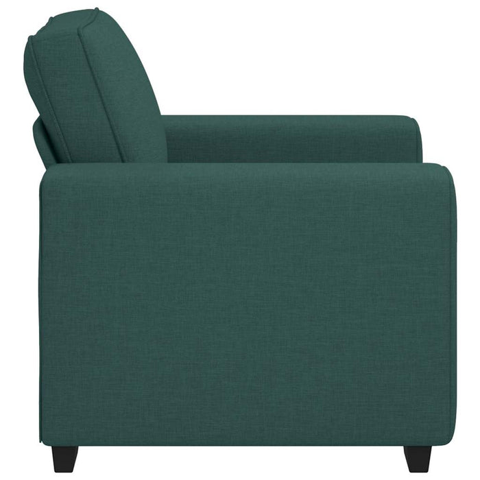 vidaXL Poltrona Verde Scuro 60 cm in Tessuto