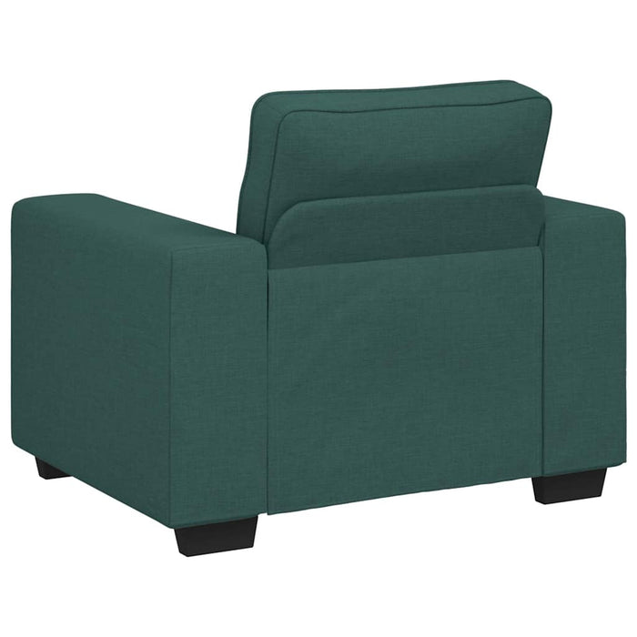 vidaXL Poltrona Verde Scuro 60 cm in Tessuto