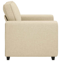 vidaXL Poltrona Crema 60 cm in Tessuto