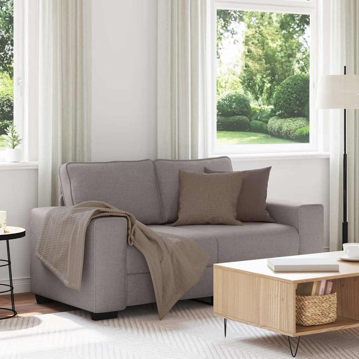 Divano a 2 Posti-Sofa 2 Posti Tortora 120 cm in Tessuto 696384