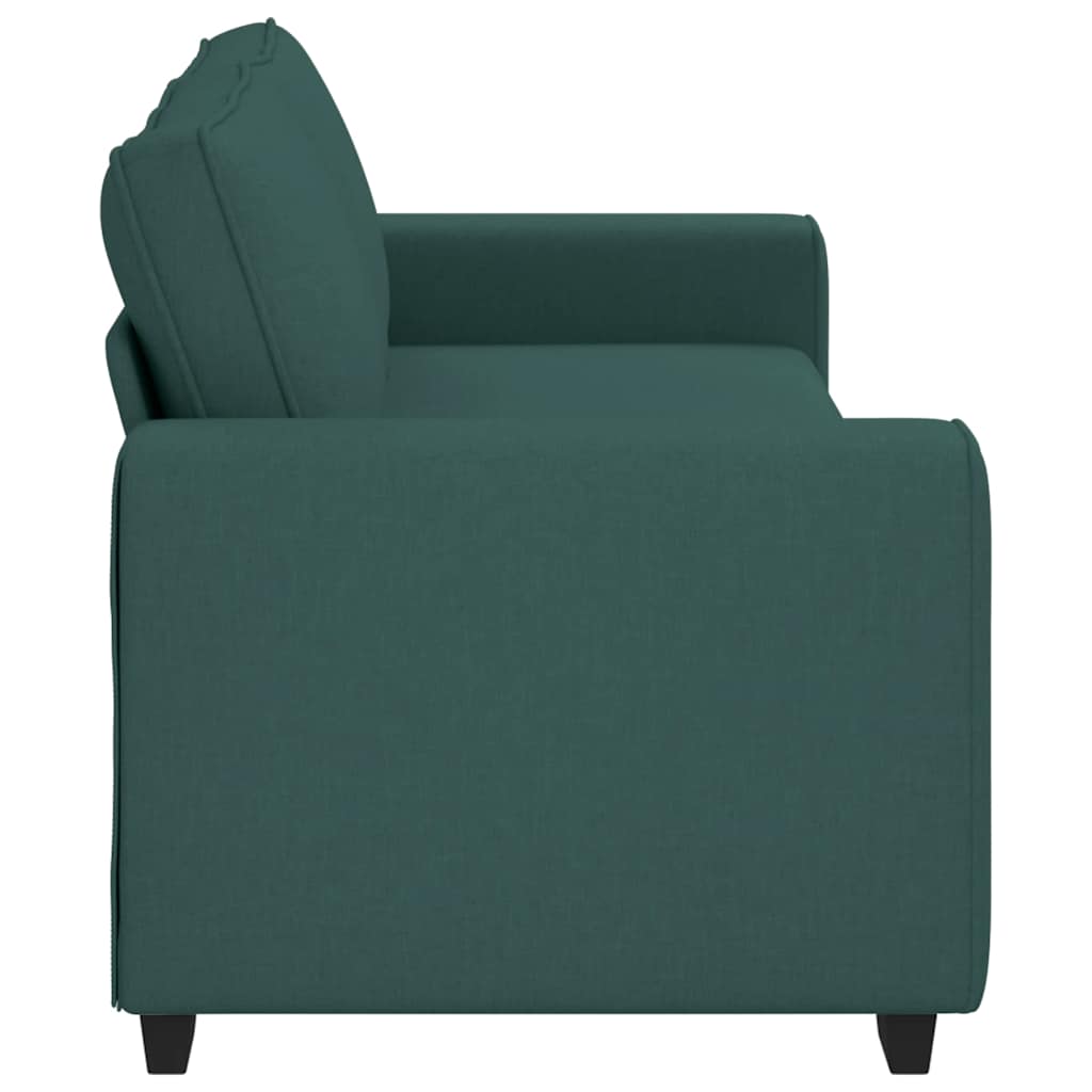 Divano a 3 Posti-Sofa 3 Posti Verde Scuro 180 cm in Tessuto