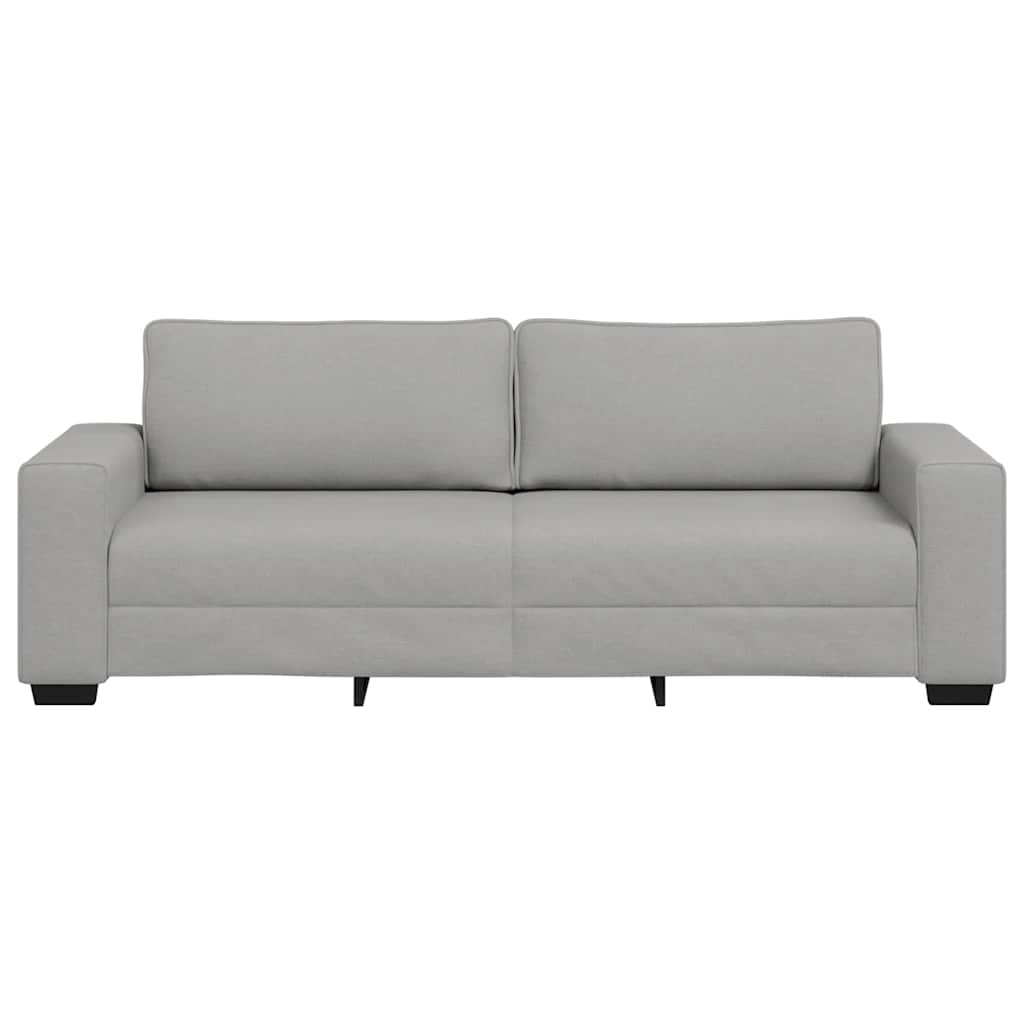 Divano a 3 Posti Grigio Nuvola 180 cm in Tessuto 4105184