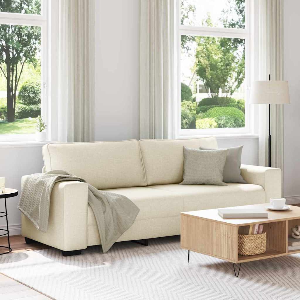 | Divano | con cuscino con cuscino Beige 221 x 77 x 82 cm Tela 4105185
