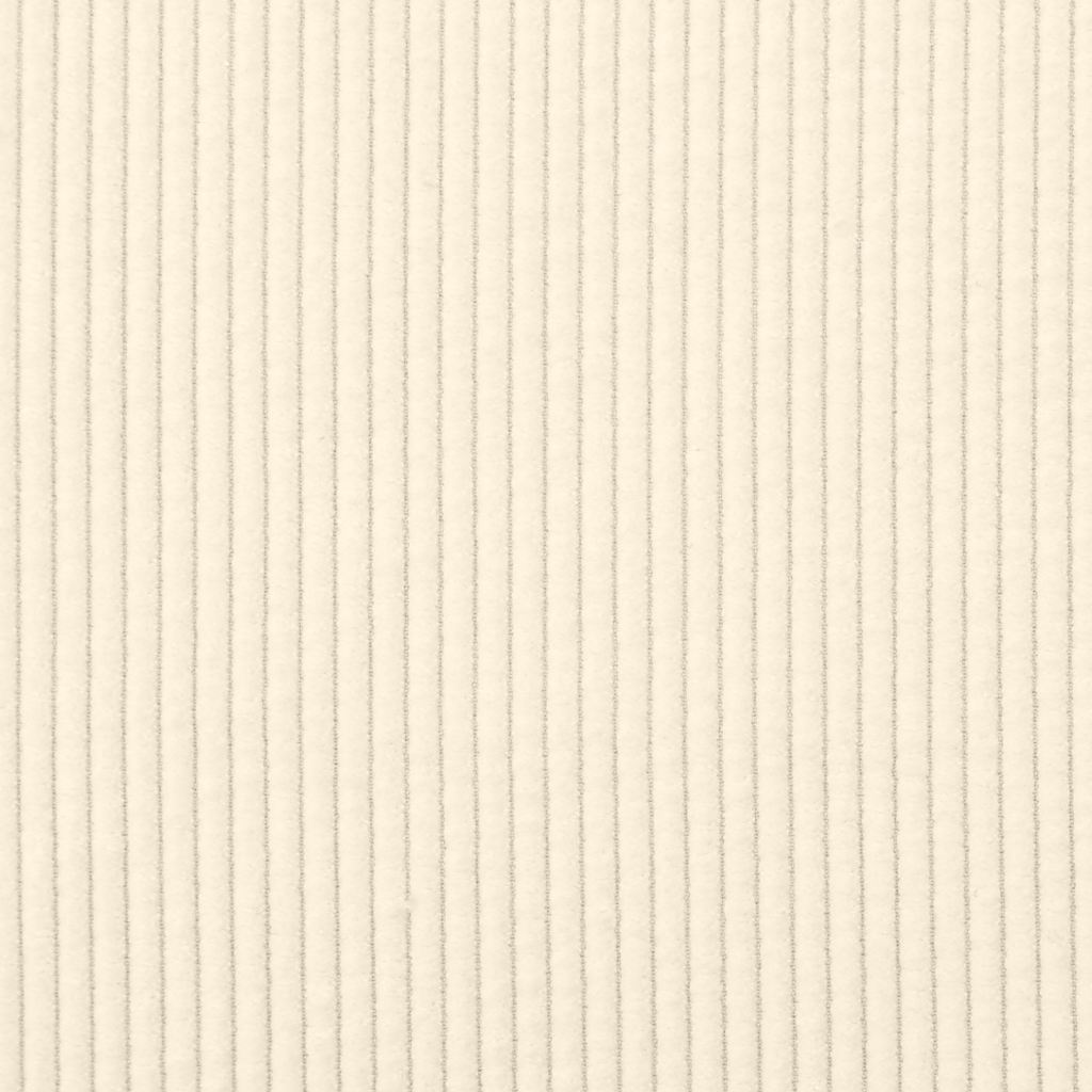 Divano Divanetto Crema 120 cm Tessuto di Velluto a Coste