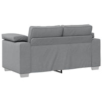 Divano con cuscino Grigio chiaro 160 x 77 x 82 cm Tessuto 4105217