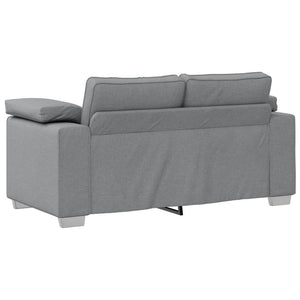 Divano con cuscino Grigio chiaro 160 x 77 x 82 cm Tessuto 4105217