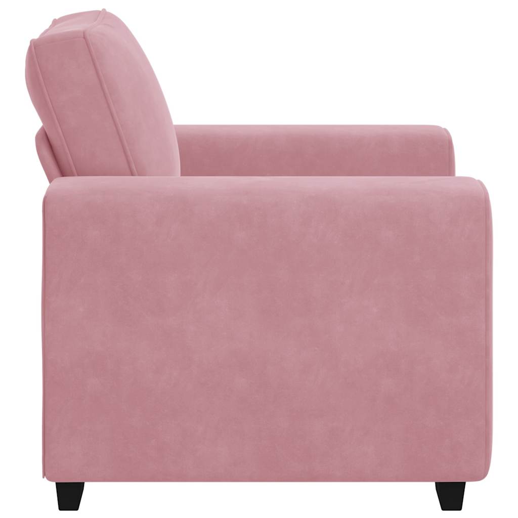 Divano Sedia Rosa 60 cm Velluto 4105250