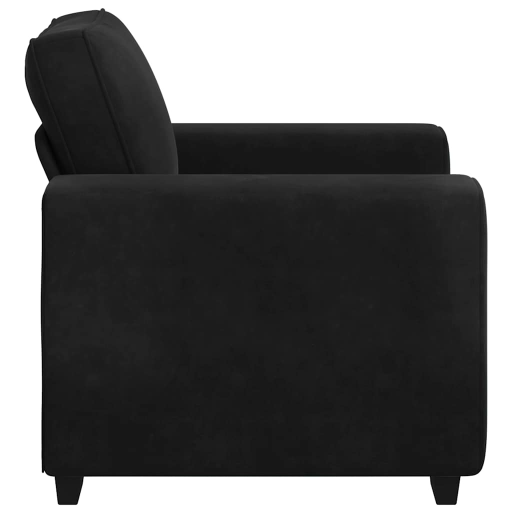 Divano Sedia Nero 60 cm Velluto 4105252